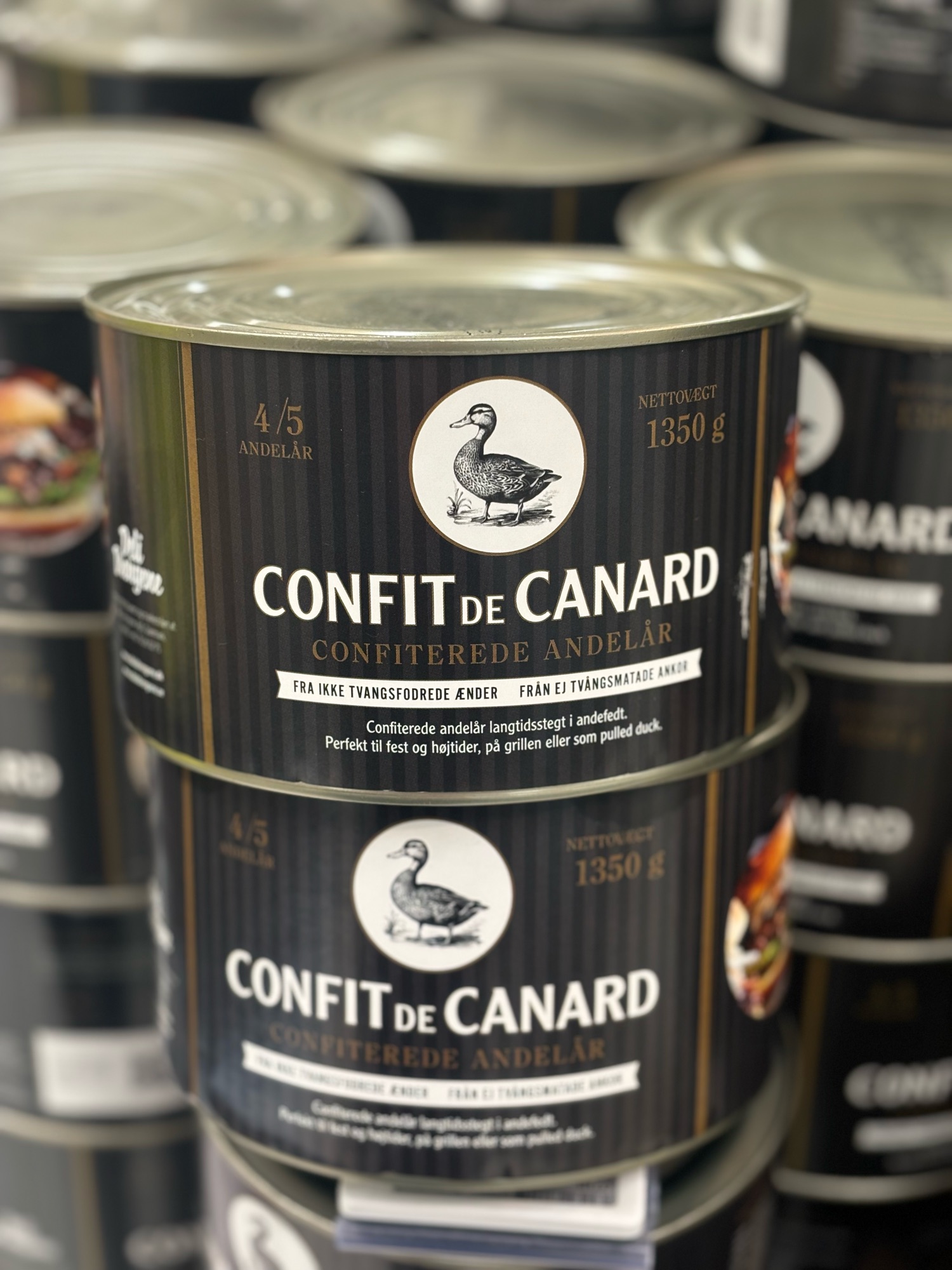 Confiteret and 1350 gram.