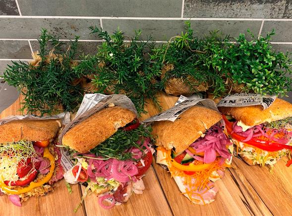 Delikatessens luksus sandwich
