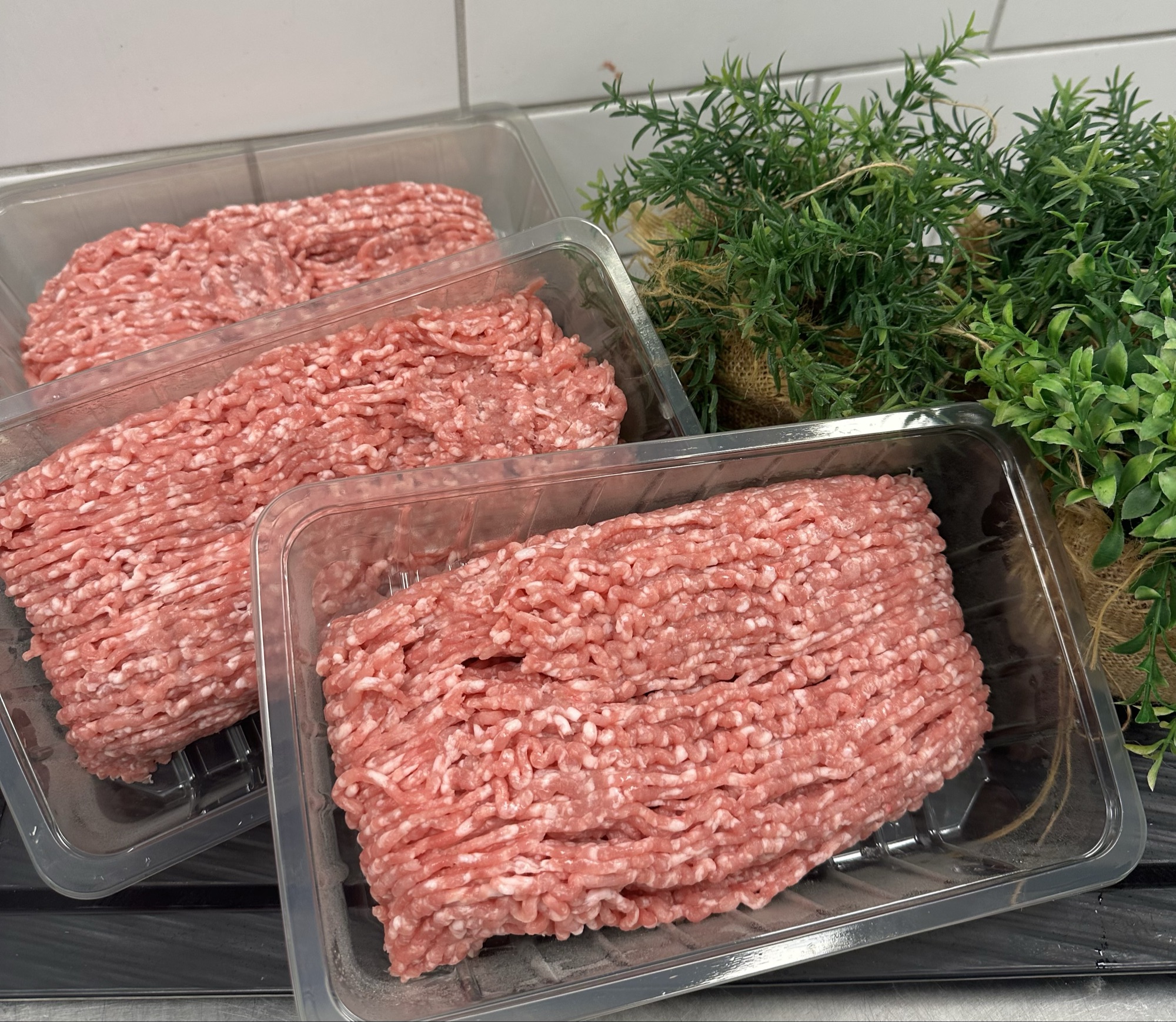 Friskhakket gris 8-12%
