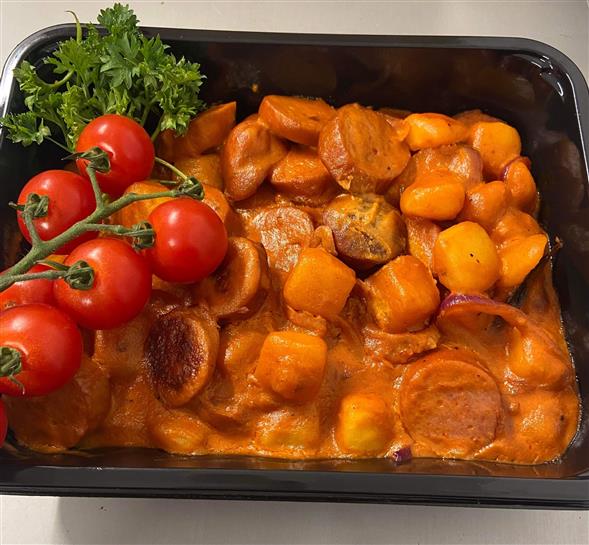 Hjemmelavet pølseret
